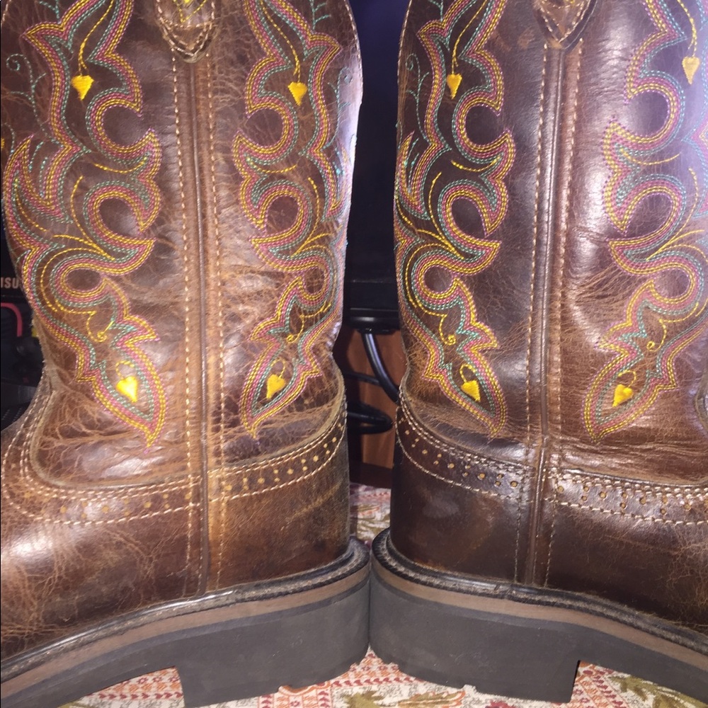 Women’s Justin work boots sz  6 1/2